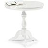 MIlani Home DUKE - tavolino in legno massello tondo cm Ø 60