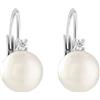 Salvini Orecchini in oro bianco con perle bianche e diamante