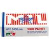 ZENITH SCATOLA 1000 PUNTI ZENITH 515/8 (24/8) IN ACCIAIO NATURALE (Conf.10)