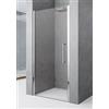 Novellini Box Doccia Porta Doccia a Battente Young 2.0 1B 80 - Profilo : Cromo - Cristallo : Trasparente