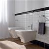 SCARABEO CERAMICHE Butterfly sospeso Ceramica Scarabeo Wc + bidet + coprivaso chiusura rallentata