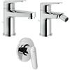 NOBILI RUBINETTERIA Nobili - Blues Set bagno lavabo + bidet con scarico + miscelatore doccia
