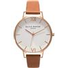 Olivia Burton Orologio Analogico al Quarzo da Donna con Cinturino in Pelle Marrone - Ob16Bdw19