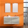 FALEGNAMERIA ADRIATICA Maranello mobile bagno cm 120x190x46 larice