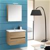 FALEGNAMERIA ADRIATICA Kora mobile bagno sospeso Mobile cm 60x190x46 rovere nabucco