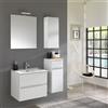 FALEGNAMERIA ADRIATICA Kora mobile bagno sospeso cm 90x190x46 finitura bianco frassinato