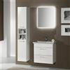 FALEGNAMERIA ADRIATICA Gio' mobile bagno sospeso 95x195x40 finitura laccato lucido bianco