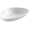 Riveshop Lavabo in ceramica d'appoggio 58,5x38,5 cm, altezza 14 cm