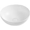 Riveshop Lavabo in ceramica d'appoggio diametro 38,5 cm, altezza 150