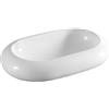 Riveshop Lavabo in ceramica d'appoggio 63X40 cm, altezza 16 cm