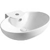Riveshop Lavabo in ceramica d'appoggio 60,5x45,4 cm, altezza18 cm