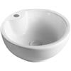 Riveshop Lavabo in ceramica d'appoggio diametro 41 cm