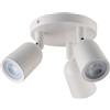 V-TAC PORTALAMPADA A FARETTO 3 x GU10 IN POLICARBONATO BIANCO ORIENTABILE VT-899-LED7982