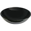 HYDRE BY STON Lavabo tondo unicolor in cristallo nero