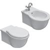Ceramica GLOBO Paestum Ceramica Globo sospesi Wc + bidet + coprivaso soft