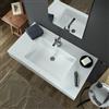 RELAX DESIGN Lavabo integrato effetto ardesia in resina 80X50 : Colore - Tortora
