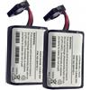 HCB 3,6V 14Ah coppia batterie compatibile Bentel sirena SRO2 SRI2