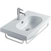 CERAMICA GALASSIA Lavabo Eden sospeso cm. 75x45 semicircolare in ceramica bianco - Cod. Articolo: 5231
