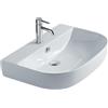 CERAMICA GALASSIA Lavabo M2 sospeso/su colonna cm. 50x48 semicircolare in ceramica bianco - Cod. Articolo: 5204