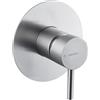 Newform - X - Steel miscelatore doccia 1 via completo di parte incasso 69675E + 10841