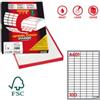 MARKIN Etichette adesive A-401 - in carta - permanenti - 37 x 14 mm - 100 et-fg - 100 fogli - bianco - angoli tondi - Markin (unità vendita 1 pz.)