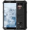 OUKITEL 4G Rugged Cellulare (2020) OUKITEL WP5, Batteria da 8000 mAh, Smartphone Antiurto IP68, Luce Flash a 4 LED, MTK6761 4GB + 32GB, 13MP + 2MP + 2MP, Android 9.0, Riconoscimento Facciale, GPS - Nero