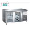 Forcar - Tavolo Refrigerato Frigo 2 Porte Vetro, lt.282, Temp.-2 +8C, Ventilato, mod.G-GN2100TNG