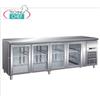 Forcar - Tavolo Refrigerato Frigo 4 Porte Vetro, lt.553, Temp.-2 +8C, Ventilato, mod.G-GN4100TNG
