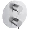 Newform - X - Steel miscelatore doccia 2 uscite termostatico completo di parte incasso 69663EX + 31061
