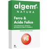 ALGEM NATURA Srl Algem Natura Ferro e Acido Folico 30 Capsule - Integratore Alimentare per il Supporto del Fabbisogno di Ferro