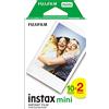 Fujifilm 16386016 Instax Mini Film Pellicola Istantanea per Fotocamere Instax Mini, Formato 46x62 mm, Confezione da 20 Foto