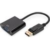 Digitus AK340403001S Cavo Adattatore Displayport, DP 1.2 Maschio, VGA 15 Poli Femmina, 15 cm