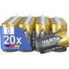 VARTA Pile D Mono, confezione da 20, Power on Demand, Alcaline, pacco di stoccaggio, intelligenti, flessibili, potenti, per accessori computer, Smart Home, Made in Germany [Esclusivo su Amazon]