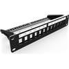 Digitus ASSMANN Electronic Patch-Panel Modulare - 10 pollici Rack - 12 porte - 1U - Per moduli Keystone - Schermato - Nero RAL 9005