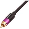 Amazon Basics cavo RCA audio per subwoofer, amplificatori, casse attive, con connettori placcati oro, Nero, 2.4 m