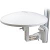 METRONIC 427017 Antenna esterna omnidirezionale amplificata 36 dB- ideale per campeggio e caravan - TNT - compatibile Full HD / 4K - Trattamento anti-corrosione - Bianco