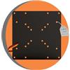PureMounts ADAPT-A VESA Piastra adattatore universale per 50x50 fino a 200x200, max. 30 kg, Nero