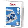 Hama 00083892 Pack di 5 Slim Custodie Doppie per Dvd Trasparente