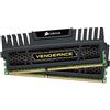 Corsair Vengeance Memoria RAM, 8 GB, 2x4 GB, DDR3, 240-pin DIMM, PC3-12800, 1600 MHz, con Supporto XMP 1.3, Nero (Black)