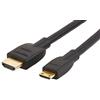 Amazon Basics Cavo da mini HDMI (sorgente) a HDMI (display) ad alta velocità, 1.8 m, Nero ( non compatibile con Micro HDMI 6 x 2,3 mm, Micro USB o USB Tipo-C)