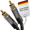 KabelDirekt - 2m Cavo RCA (Coassiale Audio Stereo Digitale Connettore, 1 RCA Maschio su 1 Connettore RCA Maschio, a Trasmissione analogica, Digitale del Segnale), PRO Series