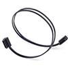SilverStone SST-CP11-300 - Cavo SATA III 6 Gbps ultra sottile, laterial 90° angled, connettori profilo ultra sottile, 30cm