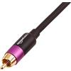Amazon Basics cavo RCA audio per subwoofer, amplificatori, casse attive, con connettori placcati oro, Nero, 15.24 m