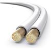 PureLink SP051-030 Cavo per diffusori 2x1,5 mm² (filo 99,9% OFC rame pieno 0,20 mm) Cavo per diffusori HiFi, 30 m, bianco
