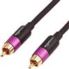 Amazon Basics RCA Cable para subwoofer, 4.6 m, Oro