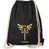 Texlab VEND-208998, Sacco da Palestra Unisex -Adulto, Nero, 38 cm x 42 cm