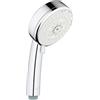 GROHE Tempesta Set Saliscendi Doccia (3 getti, asta 600 mm, flessibile 1,75 m, SpeedClean anticalcare), Cromo, 27575002