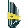 C.K T4443M Chiavi a brugola con sfera, set metrico di 10 pezzi