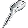 hansgrohe Raindance Select - Doccetta per doccia, Doccino con 3 getti, Soffione doccia quadrato (120 x 120 mm) con funzione anticalcare, cromo, 26520000