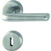 HOPPE 3075201 Helsingborg Set Maniglia con Rosette BB (Deadlock), Inox, Acciaio Inossidabile Opaco